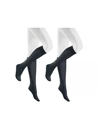 HUDSON | Kniestrümpfe SIMPLY 40 2er Pkg marine | 